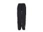 Pantalon de sport noir avec taille élastique et logo blanc sur la jambe gauche.
