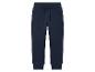 Un pantalon de survêtement bleu marine avec un cordon.