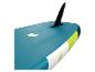 Planche de paddle gonflable turquoise avec aileron.