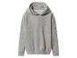 Sweat à capuche gris uni sur fond blanc