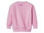 Sweat-shirt rose avec imprimé cœurs au dos