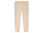 Pantalon de jogging beige avec taille élastique.