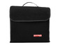 Une boîte de rangement Ultimate Speed noire pour accessoires de voiture.