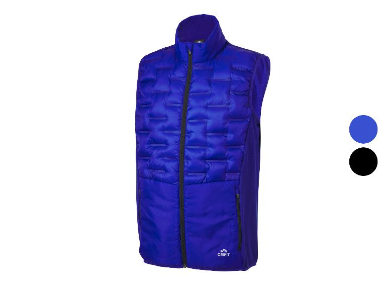 Gilet homme Crivit en bleu et noir