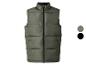 Gilet matelassé pour homme, vert et noir.