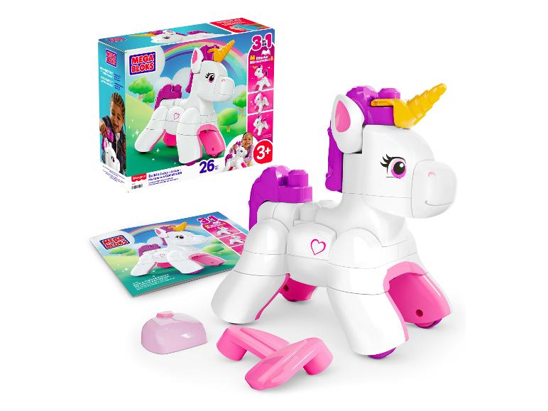 Jeu de construction licorne Mega Bloks avec boîte et instructions