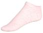 Chaussettes roses pâles, style uni.