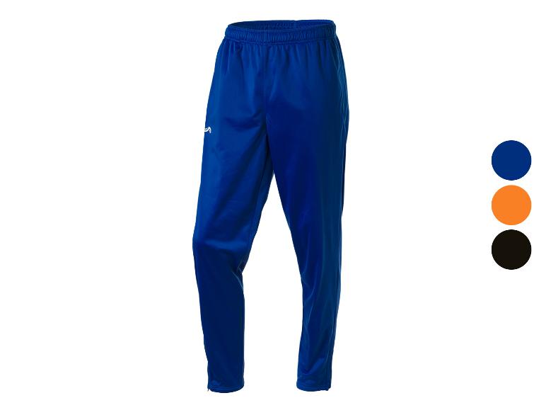 Pantalons de sport bleus avec options de couleur.