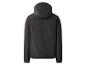 Veste noire à capuche pour homme, vue de dos