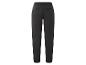 Pantalon noir femme avec taille élastique et poches arrière, vue de dos