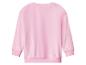 Sweat-shirt rose à manches longues pour enfant, vue de dos.