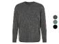 T-shirt à manches longues gris chiné.