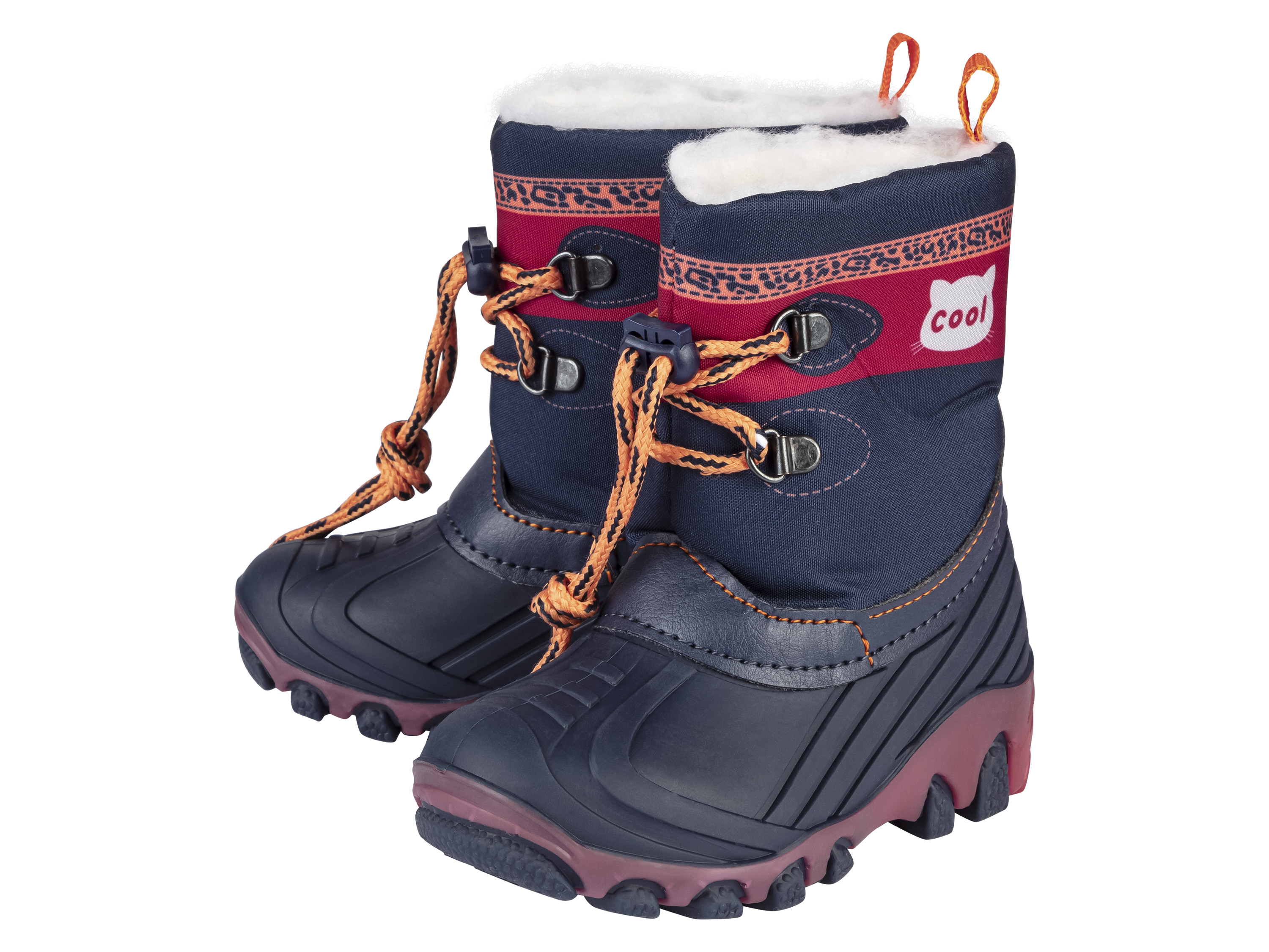 lupilu® Bottes d'hiver LED fille (bleu marine/rose, 24)