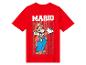 T-shirt rouge Super Mario : personnage emblématique et logo.