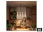 Suspension LED moderne BRILONER au-dessus d'un îlot de cuisine. [image générée par l'IA]