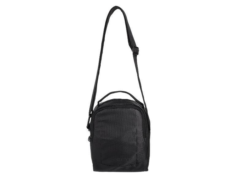 Sac à bandoulière noir ESMARA avec une sangle réglable