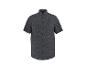 Chemise homme à manches courtes bleu foncé avec boutons.