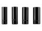 Quatre clés à douille noires de tailles 17 mm, 19 mm, 21 mm et 23 mm.