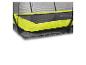 Trampoline avec filet de sécurité et coussin de protection vert lime