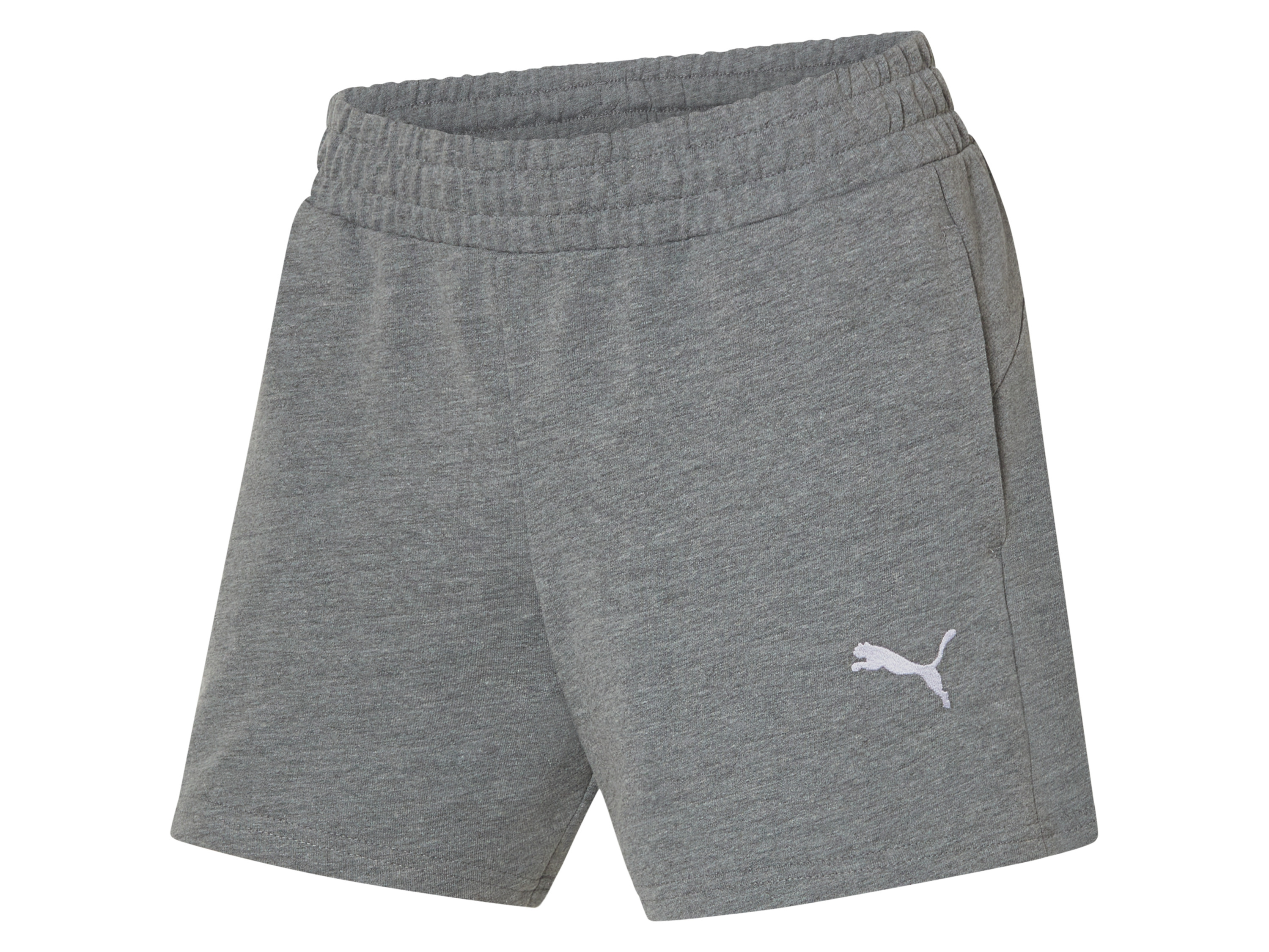 PUMA Short en molleton femme « TeamGOAL Casuals », taille mi-haute (gris, L)