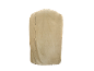 Housse beige pour mobilier d'extérieur avec couture noire