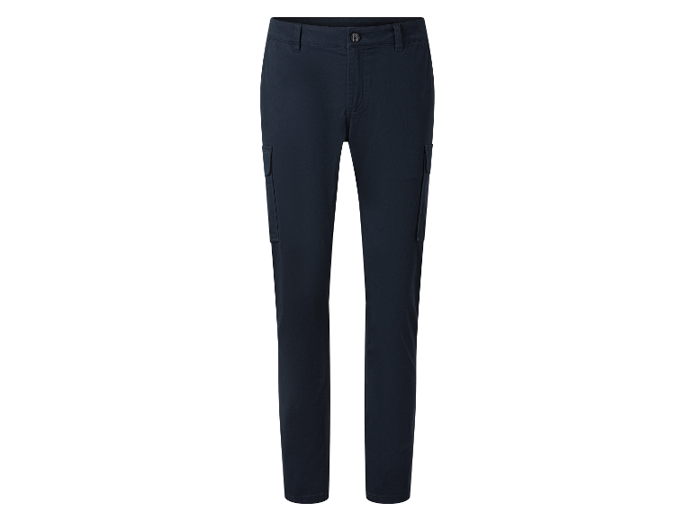 Pantalon cargo bleu marine pour homme.