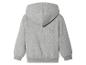 Un sweat-shirt à capuche gris pour enfants.