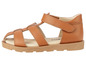 Sandales en cuir marron pour enfants avec une large sangle