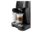 Machine à café DeLonghi préparant un latte macchiato.