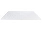 Un matelas blanc avec un motif ondulé.