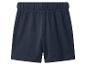 Short de sport bleu foncé avec taille élastique