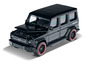 Modèle Brabus noir d'un SUV avec le capot ouvert.