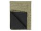 Tapis de plage pliable vert olive avec fond noir