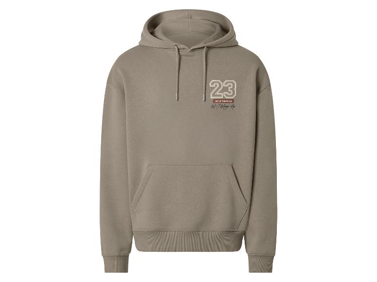 Sweat à capuche taupe avec imprimé '23 OUT OF THIS WORLD M.J. Magic Air'
