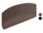 Tapis d'escalier brun en relief, disponible en deux couleurs.