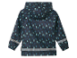 Un imperméable enfant bleu marine à motif gouttes de pluie de Didriksons.