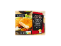 Cordon bleu de poulet pané farci au jambon et au fromage, surgelé.