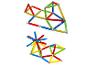 Jeu de construction magnétique LUPILU®: deux modèles colorés, connectés par des bâtonnets et des billes.
