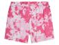 Shorts tie-dye rose clair pour enfant.
