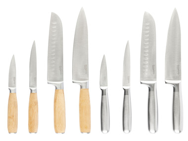 ERNESTO® Couteau avec manche en bambou ou acier inoxydable