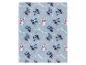 Couverture polaire bleue Lilo & Stitch avec les personnages Stitch et Angel