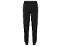 Pantalon de survêtement noir avec des ourlets aux chevilles.