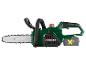Tronçonneuse sans fil PARKSIDE verte et noire avec batterie amovible.