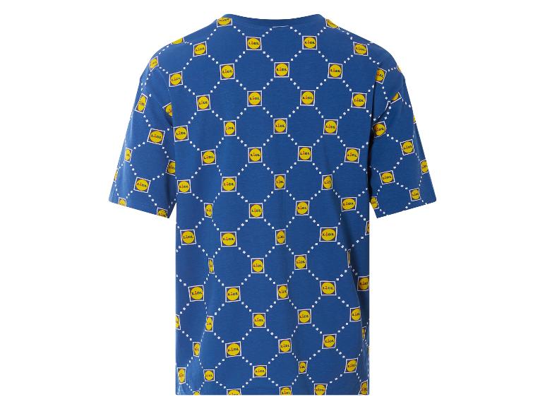 T-shirt bleu à motif Lidl.