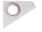 Gros plan d'une hotte de cuisine blanche avec une lampe intégrée, indiquant 'LAMP MAX 1.5W 12V'.