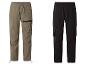 Pantalons cargo pour hommes kaki et noirs avec cordon de serrage.