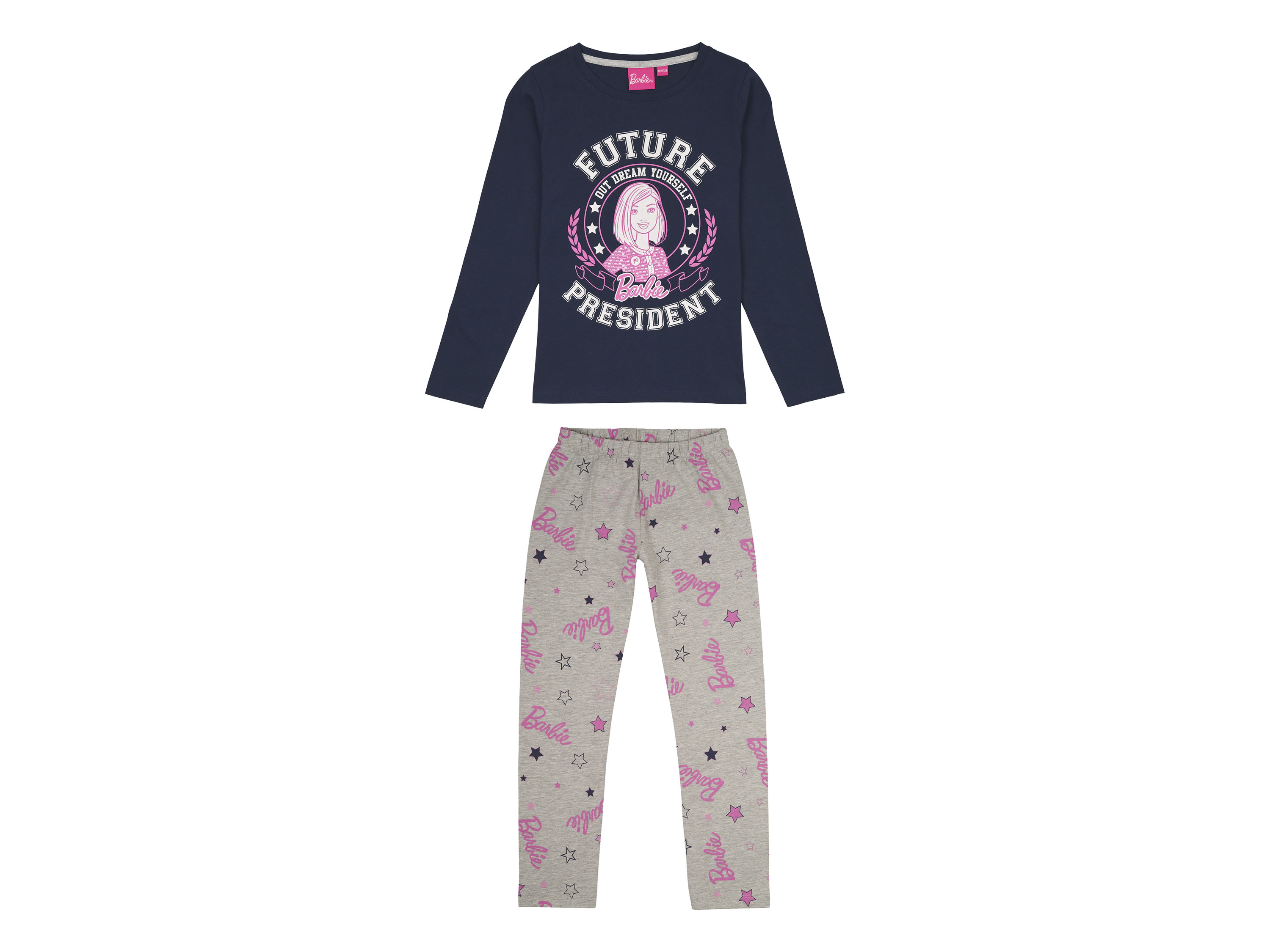 Barbie Pyjama petite fille (2-4 ans, bleu foncé)