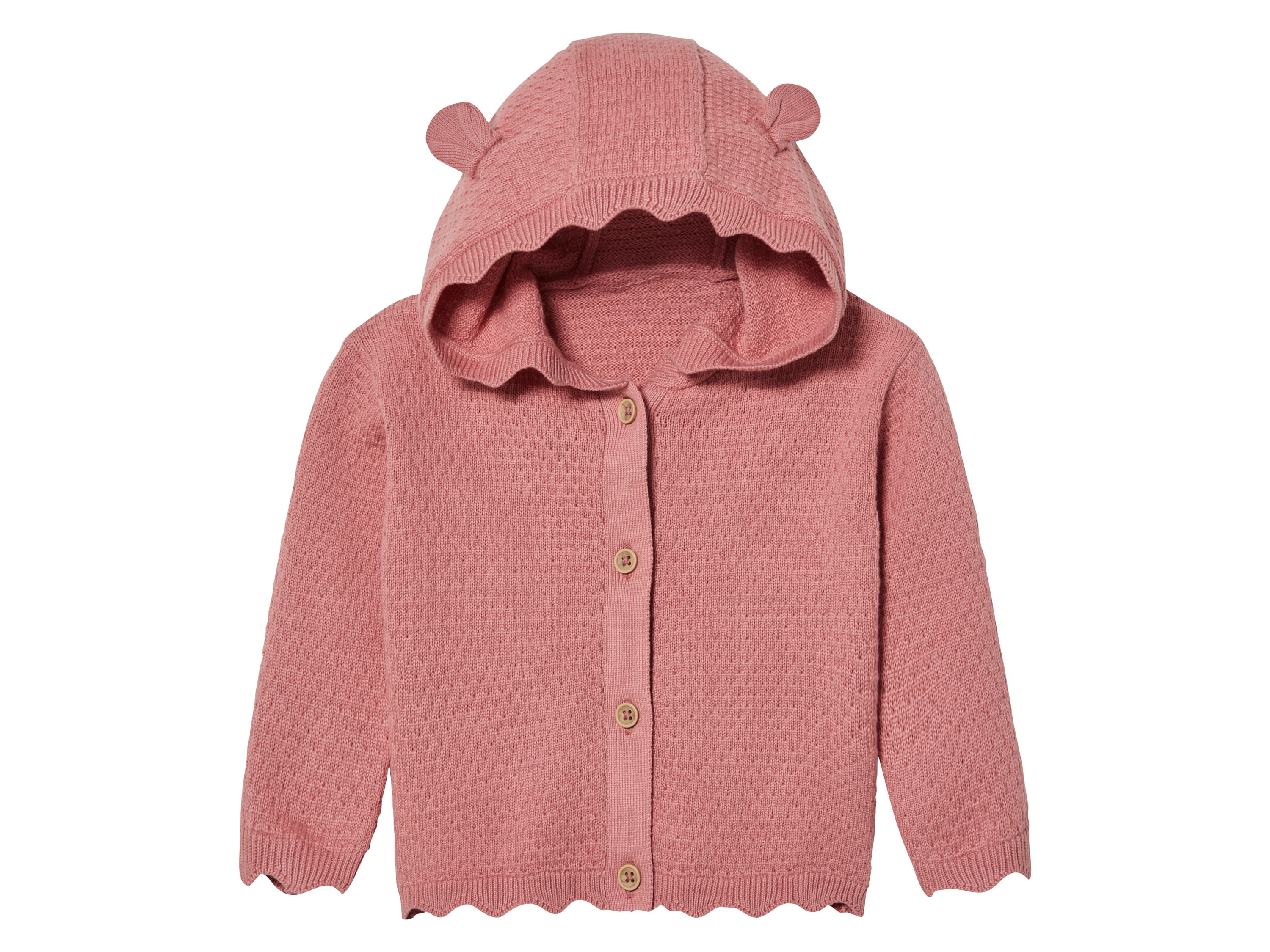 lupilu® Gilet en maille bébé (rose, 0-2 mois)