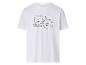T-shirt blanc avec un imprimé de deux chiens et le texte 'Be My Valentine'.