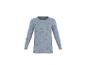T-shirt bleu à manches longues avec motif de nœuds